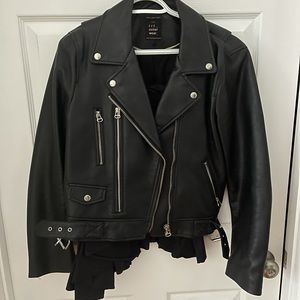 Zara fake leather jacket